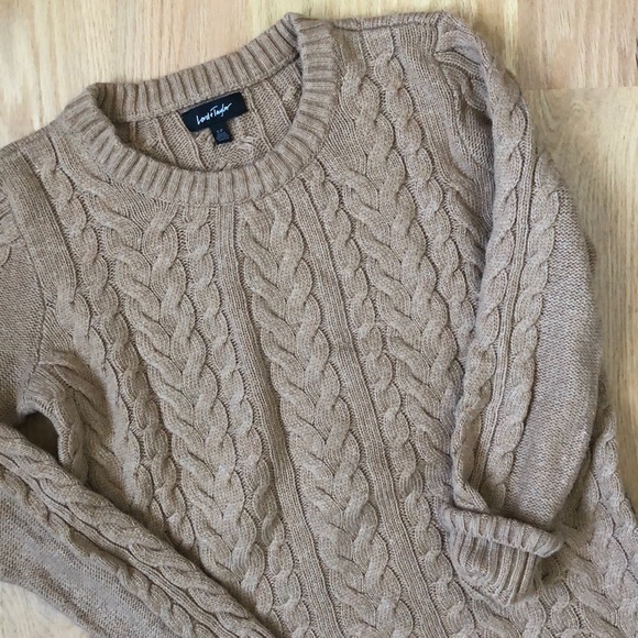 Lord & Taylor Sweaters - Light brown cable knit sweater